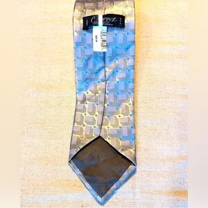 Charvet Paris Hand made in France geometric pure silk neck tie 3.5x58
